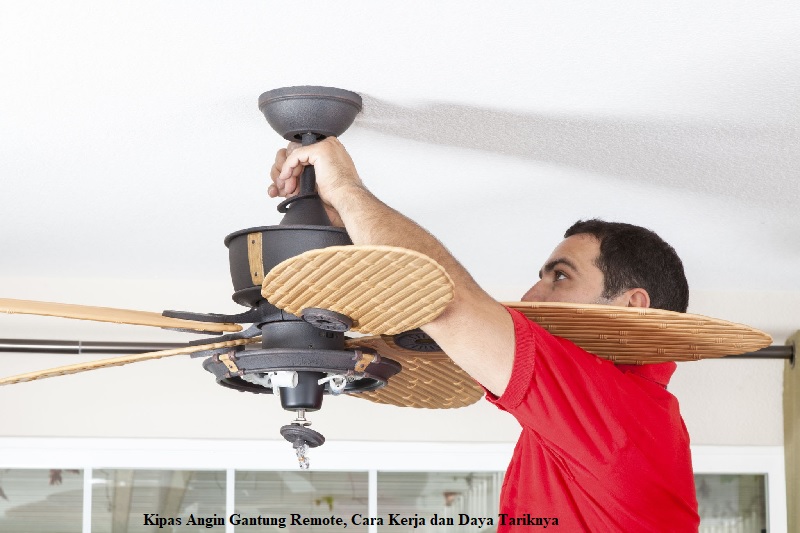 Kipas Angin Gantung Remote